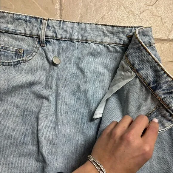 BERSHKA Denim Blue Jean Skirt - Picture 3 of 5